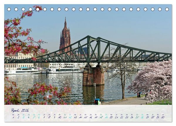 Produktbild: Furioses Frankfurt am Main (Tischkalender 2026 DIN A5 quer), CALVENDO Monatskalender