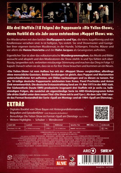 Produktbild: Die Yxilon-Show - Die Show mit Ix und Yps (Alle 3 Staffeln / 18 Ausgaben) - Fernsehjuwelen [3 DVDs]