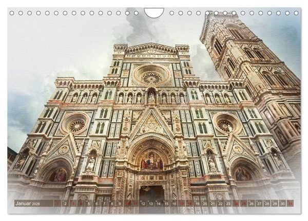Produktbild: Florenz Hauptstadt der Toskana (Wandkalender 2026 DIN A4 quer), CALVENDO Monatskalender