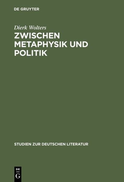 Produktbild: Zwischen Metaphysik und Politik
