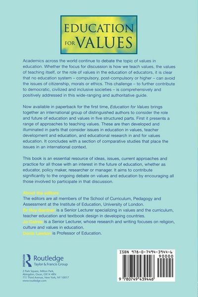 Produktbild: Education for Values