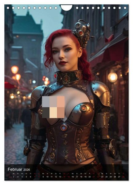 Produktbild: Steampunk - Stadtleben - Rotlichtviertel (Wandkalender 2026 DIN A4 hoch), CALVENDO Monatskalender