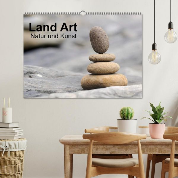 Produktbild: Land Art - Natur und Kunst (Wandkalender 2026 DIN A2 quer), CALVENDO Monatskalender