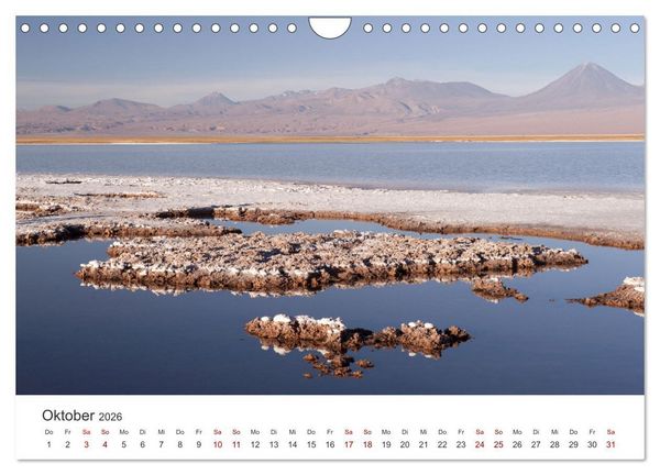 Produktbild: Die Farben der Anden - Argentinien und Chile (Wandkalender 2026 DIN A4 quer), CALVENDO Monatskalender