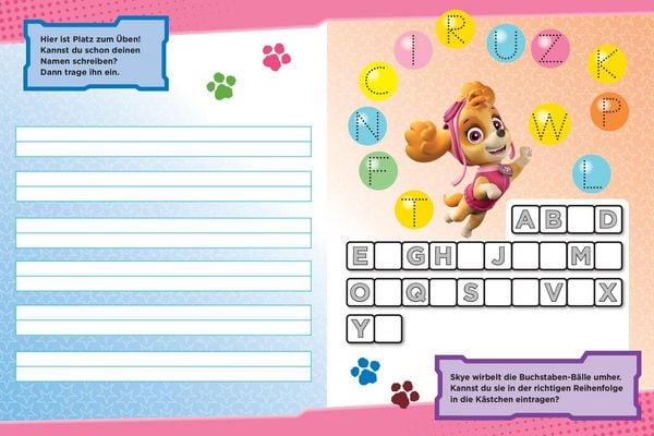 Produktbild: Mein Lernspielheft PAW Patrol Erste Buchstaben
