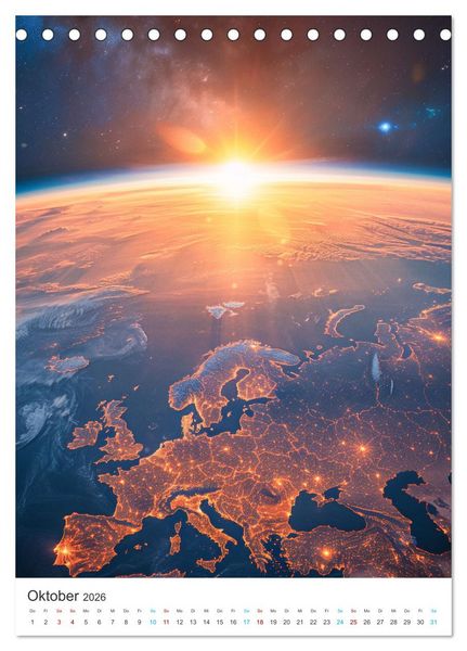 Produktbild: Faszination Raumfahrt (Tischkalender 2026 DIN A5 hoch), CALVENDO Monatskalender