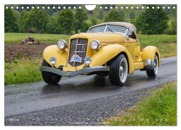Produktbild: Classic Cars auf Passstrassen 2026 (Wandkalender 2026 DIN A4 quer), CALVENDO Monatskalender