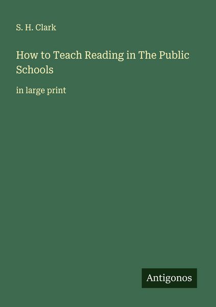 Produktbild: How to Teach Reading in The Public Schools