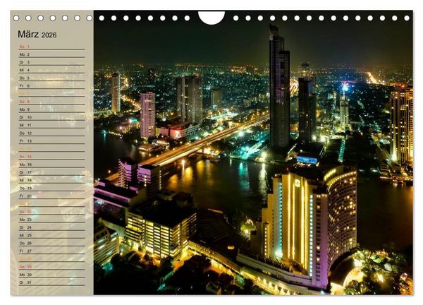 Produktbild: Bangkok - K&ouml;nigreich Thailand (Wandkalender 2026 DIN A4 quer), CALVENDO Monatskalender
