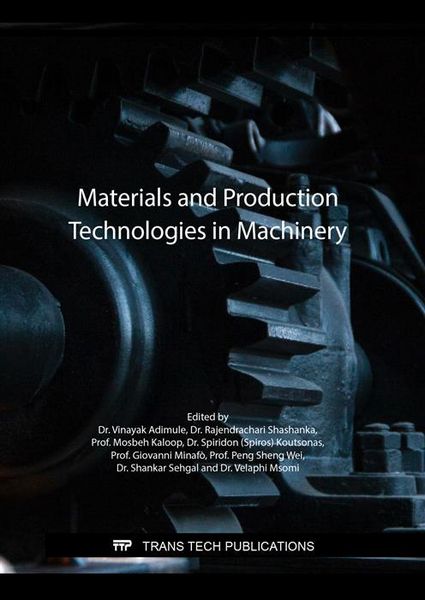 Produktbild: Materials and Production Technologies in Machinery