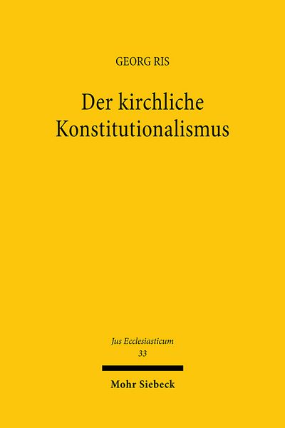 Produktbild: Der kirchliche Konstitutionalismus