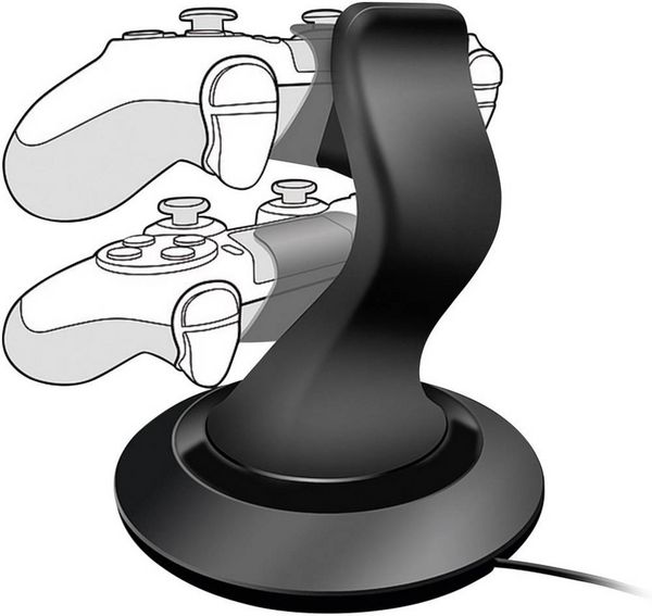 Produktbild: SPEEDLINK TWINDOCK Charging System with A/C Adapter - for PS4, black