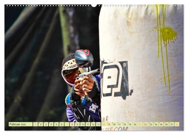 Produktbild: Paintball - so cool (Wandkalender 2026 DIN A2 quer), CALVENDO Monatskalender