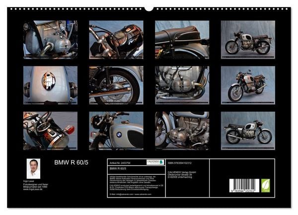 Produktbild: BMW R 60/5 (hochwertiger Premium Wandkalender 2027 DIN A2 quer), Kunstdruck in Hochglanz