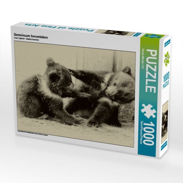 CALVENDO Puzzle Gemeinsam herumtoben 1000 Teile Lege-Größe 64x48cm Foto-Puzzle für glückliche Stunden
