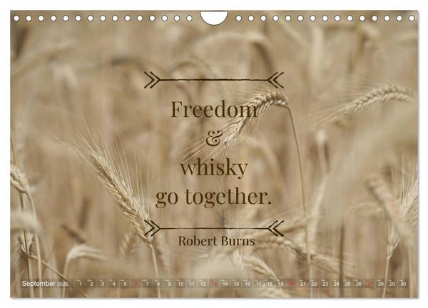 Produktbild: Wonderful Whisky Wisdom (Wall Calendar 2026 DIN A4 landscape), CALVENDO 12 Month Wall Calendar