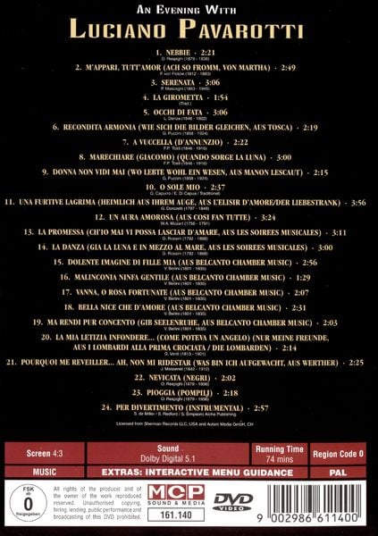Produktbild: Luciano Pavarotti - An Evening with Luciano P.