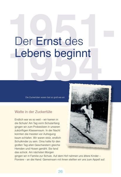 Produktbild: Aufgewachsen in der DDR - Wir vom Jahrgang 1945 - Kindheit und Jugend