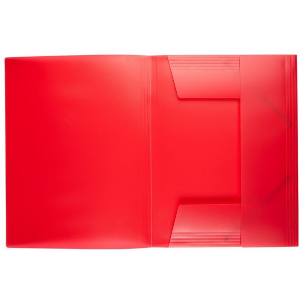 Produktbild: Idena Sammelmappe PP mit Gummizug transluzent rot DIN A3