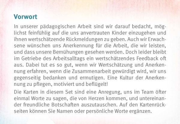 Produktbild: Herzensworte f&uuml;r Erzieher:innen