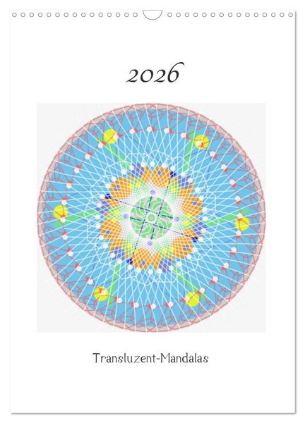 Produktbild: Transluzent-Mandalas (Wandkalender 2026 DIN A3 hoch), CALVENDO Monatskalender