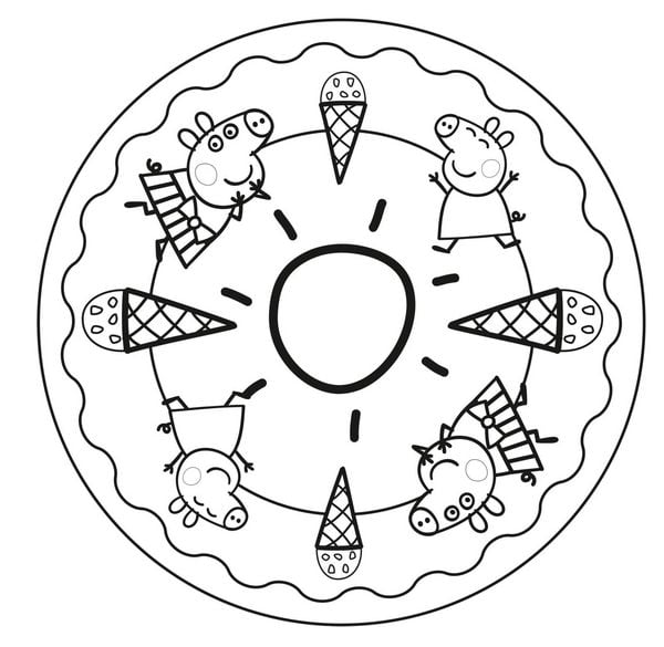 Produktbild: Peppa Wutz Ausmalbilder: MANDALA Malspa&szlig;