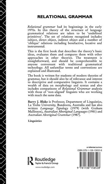 Produktbild: Relational Grammar
