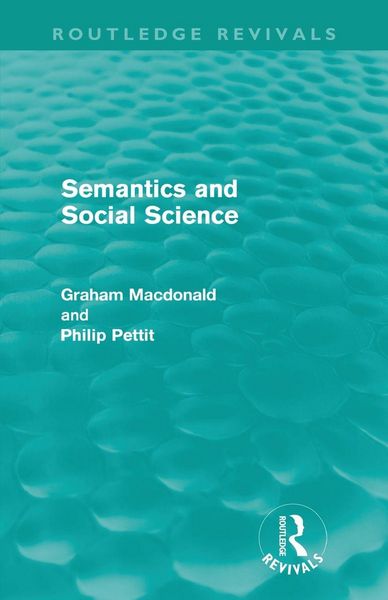 Produktbild: Semantics and Social Science