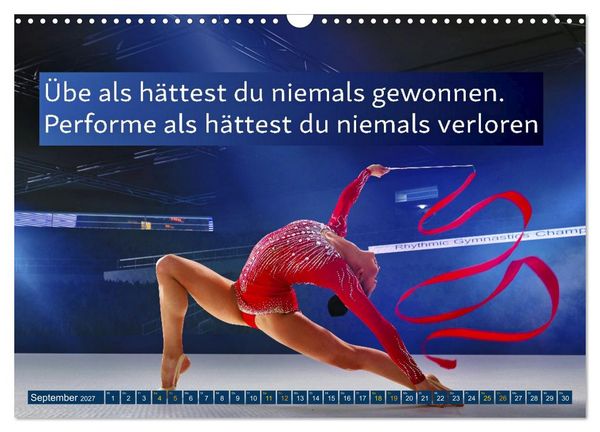 Produktbild: St&auml;rker als gestern &ndash; Sportliche Motivation in Bildern und Spr&uuml;chen (Wandkalender 2027 DIN A3 quer), CALVENDO Monatskalender