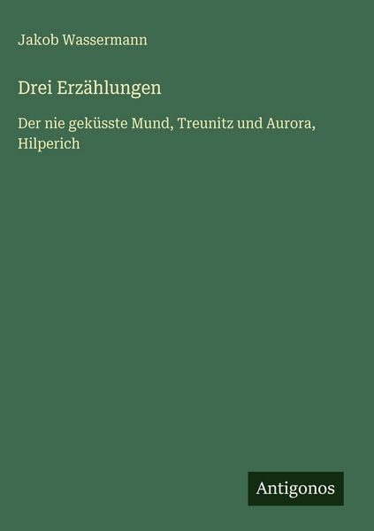 Produktbild: Drei Erz&auml;hlungen