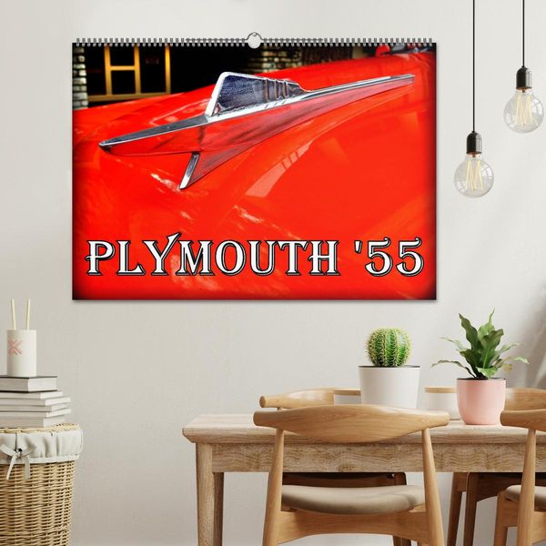 Produktbild: PLYMOUTH '55 (Wandkalender 2026 DIN A2 quer), CALVENDO Monatskalender