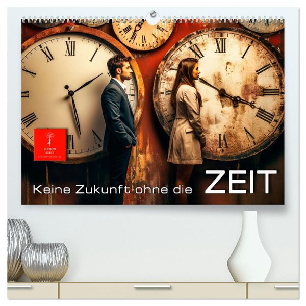 Keine Zukunft ohne die Zeit (hochwertiger Premium Wandkalender 2024 DIN A2 quer), Kunstdruck in Hochglanz