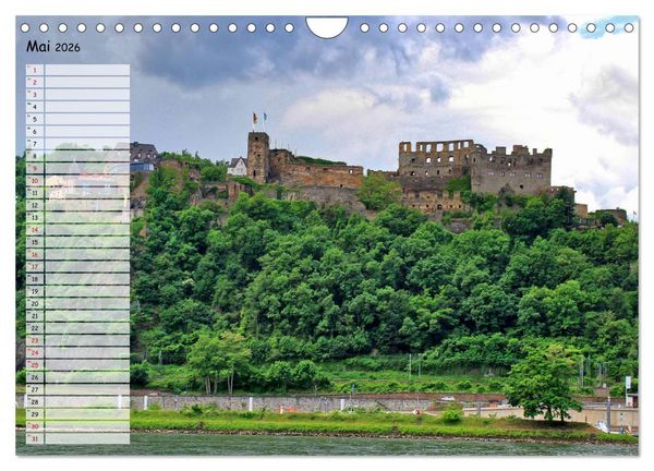 Produktbild: Von Lahnstein bis R&uuml;desheim - Am wundersch&ouml;nen Mittelrhein (Wandkalender 2026 DIN A4 quer), CALVENDO Monatskalender