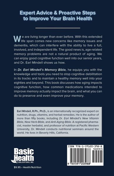 Produktbild: Dr. Earl Mindell's Memory Bible