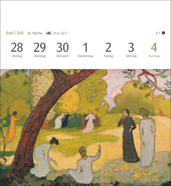 Produktbild: Malerische G&auml;rten Postkartenkalender 2027 - Kalender mit 53 Kunstpostkarten