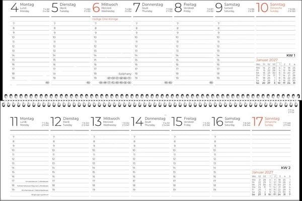 Produktbild: Tischkalender Classic blue 2027