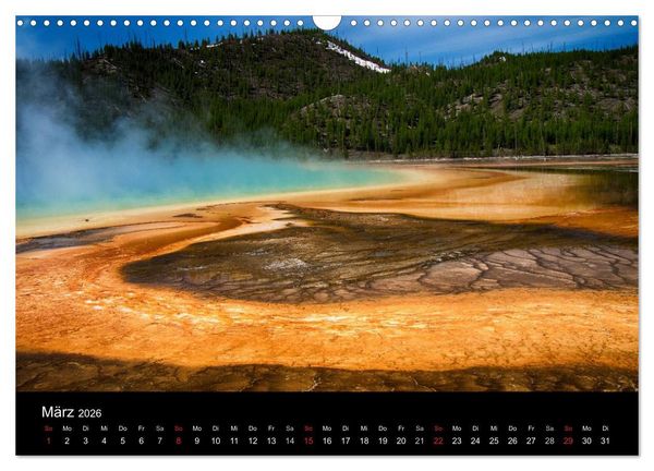 Produktbild: Traumziele in den USA. Der Yellowstone National Park (Wandkalender 2026 DIN A3 quer), CALVENDO Monatskalender