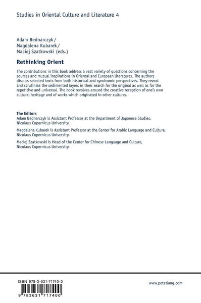 Produktbild: Rethinking Orient