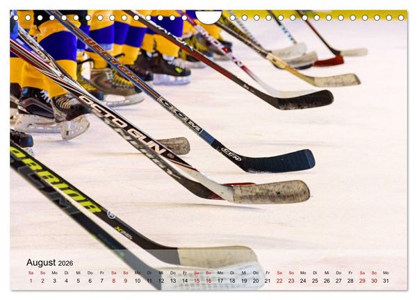 Produktbild: Eishockey - Kampf um den Puck (Wandkalender 2026 DIN A4 quer), CALVENDO Monatskalender