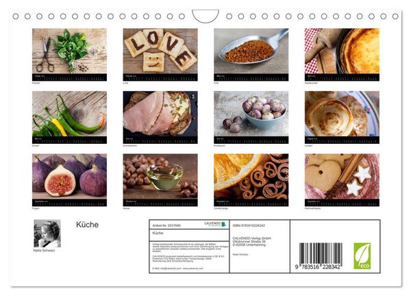 Produktbild: K&uuml;che (Wandkalender 2026 DIN A4 quer), CALVENDO Monatskalender