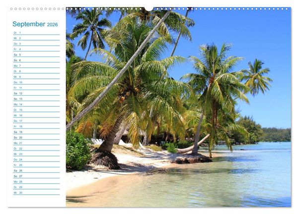 Produktbild: Franz&ouml;sisch-Polynesien - Trauminseln im S&uuml;dpazifik (hochwertiger Premium Wandkalender 2026 DIN A2 quer), Kunstdruck in Hochglanz