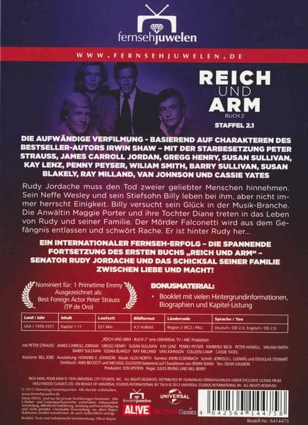 Produktbild: Reich & Arm - Staffel 2.1 [3 DVDs]