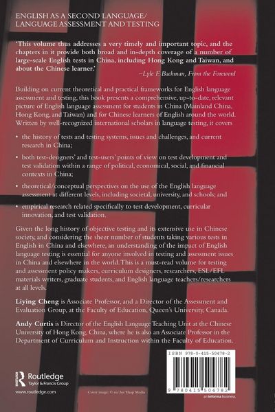 Produktbild: English Language Assessment and the Chinese Learner