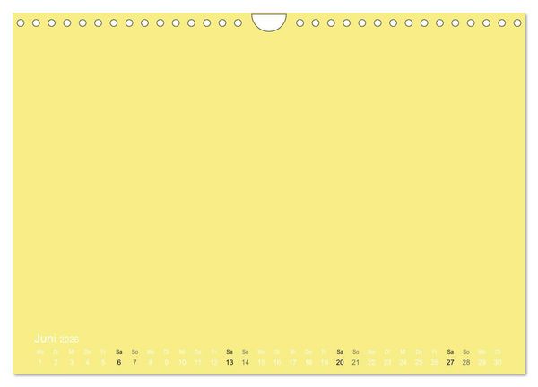 Produktbild: Bastelkalender - Gelb (Wandkalender 2026 DIN A4 quer), CALVENDO Monatskalender