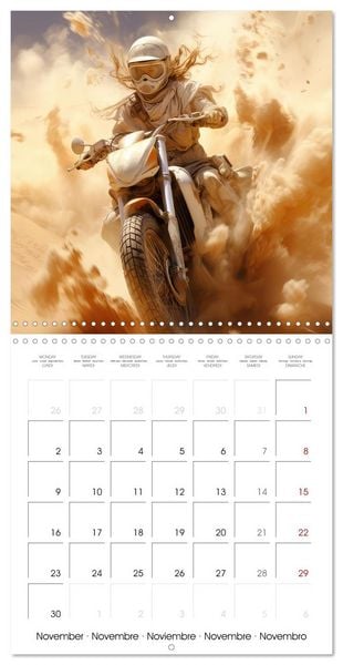 Produktbild: Motorbike desert race (Wall Calendar 2026 12 &times; 12 Inch) CALVENDO 12 Month Wall Calendar