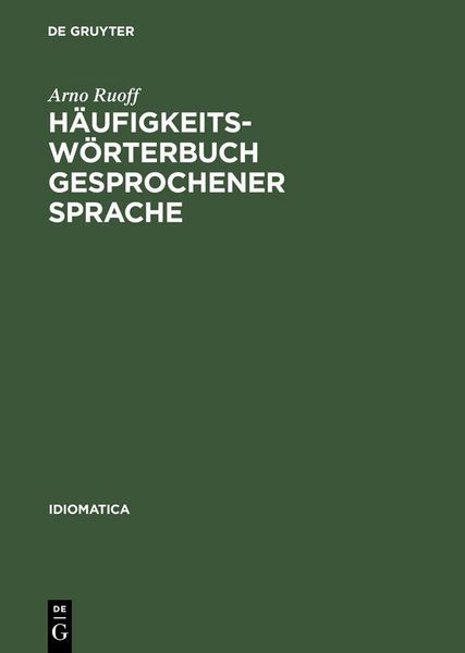 Produktbild: H&auml;ufigkeitsw&ouml;rterbuch gesprochener Sprache