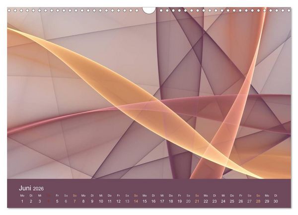 Produktbild: Exklusive Fraktalkunst / AT-Version (Wandkalender 2026 DIN A3 quer), CALVENDO Monatskalender