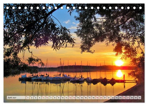 Produktbild: Erholung am See - Die sch&ouml;nsten Seen in Deutschland (Tischkalender 2027 DIN A5 quer), CALVENDO Monatskalender