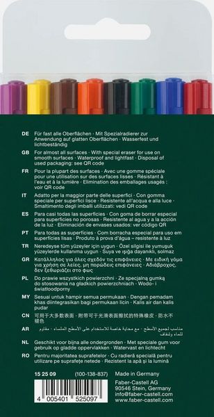 Produktbild: Faber-Castell Marker Multimark 1525 M permanent, 8er Set