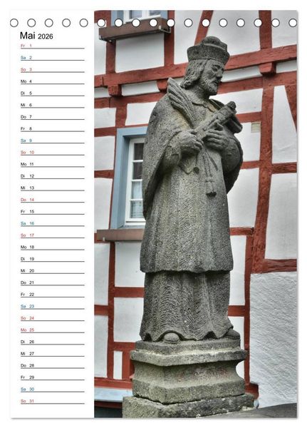 Produktbild: Nepomuk - Der Br&uuml;ckenheilige (Tischkalender 2026 DIN A5 hoch), CALVENDO Monatskalender